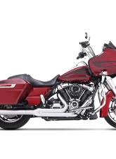 Rinehart Racing Chrome 2-Into-1 Exhaust System w/ Black End Cap Harley Davidson Touring 1995-2008                                     - 200-0104 - Image 2