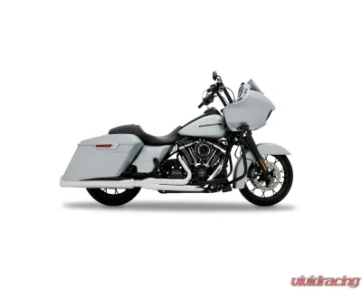 Rinehart Racing Chrome 2-Into-1 Exhaust System w/ Chrome End Cap Harley Davidson Touring 2017+ - 200-1106C