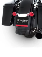Rinehart Racing Black 2-Into-1 Exhaust System w/ Black End Cap Harley Davidson Touring 2017+                                     - 200-1107 - Image 2