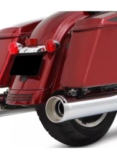 Rinehart Racing MotoPro45 Chrome 4.5" Slip-On Mufflers w/ Chrome Merge End Caps Harley Davidson Touring 1995-2016                                     - 500-0108C-Merge - Image 2