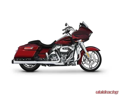 Rinehart Racing DBX40 Chrome 4" Slip-On Mufflers w/ Chrome End Caps Harley Davidson Touring | TriGlide | Freewheeler | Road Glide III 1995+ - 500-0162C