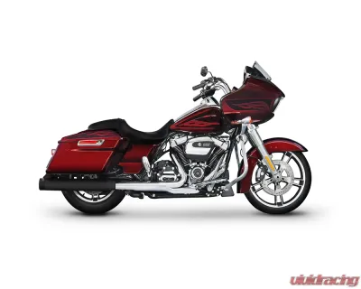 Rinehart Racing DBX40 Black 4" Slip-On Mufflers w/ Black End Caps & DBX Baffles Harley Davidson Touring 1995-2016 - 500-0163