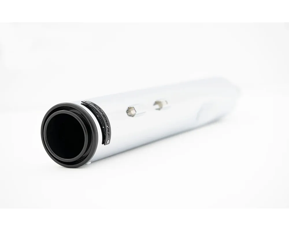 Rinehart Racing HP45 XL Chrome 4.5" Mufflers w/ Black PVD End Caps Harley Davidson Touring 2017+ - 500-1110