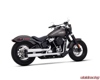 Rinehart Racing Black 3.5" Slip-Ons Exhaust w/ Black End Caps Harley Davidson Softail Slim | Low Rider | Street Bob | Breakout | Fat Boy | Standard 2018+ - 500-1207