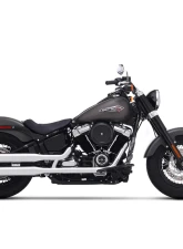 Rinehart Racing Black 3.5" Slip-Ons Exhaust w/ Black End Caps Harley Davidson Softail Slim | Low Rider | Street Bob | Breakout | Fat Boy | Standard 2018+                                     - 500-1207 - Image 3
