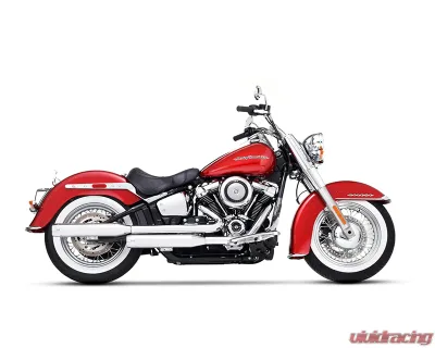 Rinehart Racing Chrome 3.5" Slip-Ons Exhaust w/ Chrome End Caps Harley Davidson Softail Slim | Low Rider | Street Bob | Breakout | Fat Boy | Standard 2018+ - 500-1206C