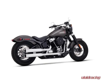 Rinehart Racing Chrome 3.5" Slip-Ons Exhaust w/ Chrome End Caps Harley Davidson Softail Slim | Low Rider | Street Bob | Breakout | Fat Boy | Standard 2018+ - 500-1206C