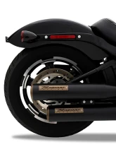Rinehart Racing HP35 Black 3.5" Softail Slip-Ons Exhaust w/ Bronze End Caps Harley Davidson Softail Slim | Low Rider | Street Bob | Breakout | Fat Boy 2018+                                     - 500-1247 - Image 2