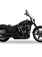 Rinehart Racing HP35 Black 3.5" Softail Slip-Ons Exhaust w/ Bronze End Caps Harley Davidson Softail Slim | Low Rider | Street Bob | Breakout | Fat Boy 2018+                                     - 500-1247 - Image 3
