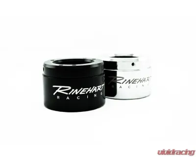 Rinehart Racing Pair Chrome 4" Laser Engraved End Cap - 900-0101