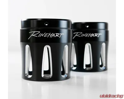 Rinehart Racing Pair Black 3.5" Moto Series Merge Series End Cap - 900-0220