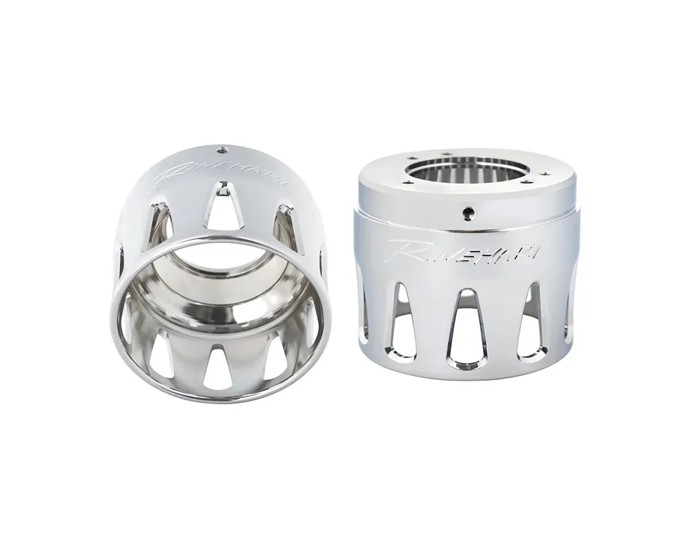 Rinehart Racing Pair Chrome 4.5" Moto Series Merge Series End Cap - 900-0021