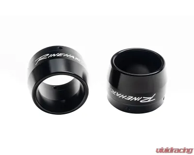 Rinehart Racing Pair Chrome 3.5" Laser Engraved End Cap - 900-0201