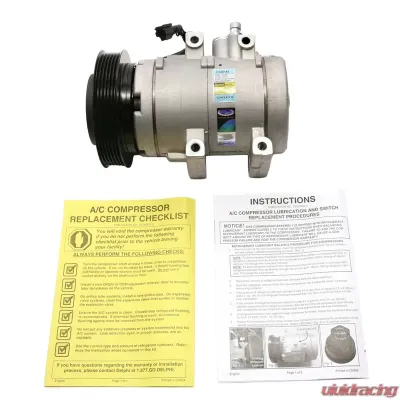 Delphi A/C Compressor Hyundai Santa Fe 2003-2006 3.5L V6 - CS20141