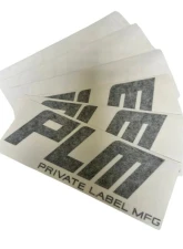 PLM 4inch White Decal Sticker                                     - PLM-DECAL-WHITE-4IN - Image 5