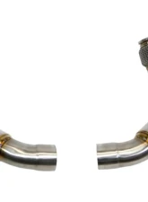 PLM Catted Downpipes for BMW M5 F90 2018-2023 & M8 F92 2020-2024 S63R 3" Stainless Steel                                     - PLM-B-F90-DP-CAT - Image 2