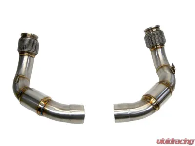 PLM Catted Downpipes for BMW M5 F90 2018-2023 & M8 F92 2020-2024 S63R 3" Stainless Steel - PLM-B-F90-DP-CAT