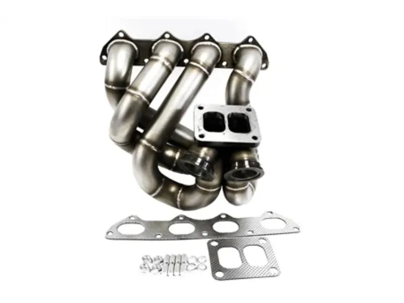 PLM Power Driven T4 Top Mount Turbo Manifold w/ Dual Wastegates B-Series B16 B18 B20 Honda Civic | CRX Acura Integra 1988-2001 - PLM-B-T4-TOP