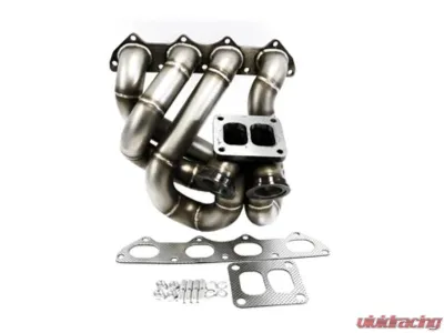 PLM Power Driven T4 Top Mount Turbo Manifold w/ Dual Wastegates B-Series B16 B18 B20 Honda Civic | CRX Acura Integra 1988-2001 - PLM-B-T4-TOP