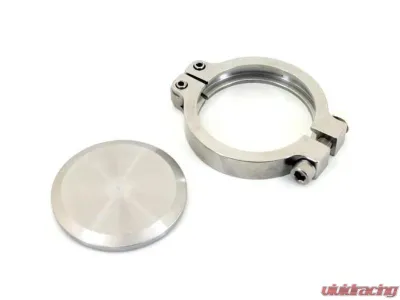 PLM Block Off Flange & Clamp for Tial 38mm MVS Wastegate EWG - PLM-BO-FLANGE-38MM-TIAL-CLAMP