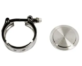 PLM Block Off Flange & V-Band Clamp for Tial 38mm MVR Wastegate EWG