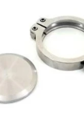PLM Block Off Flange & Clamp for Tial 44mm MVR Wastegate EWG                                     - PLM-BO-FLANGE-44MM-TIAL-CLAMP - Image 2