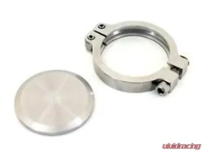 PLM Block Off Flange & Clamp for Tial 44mm MVR Wastegate EWG - PLM-BO-FLANGE-44MM-TIAL-CLAMP