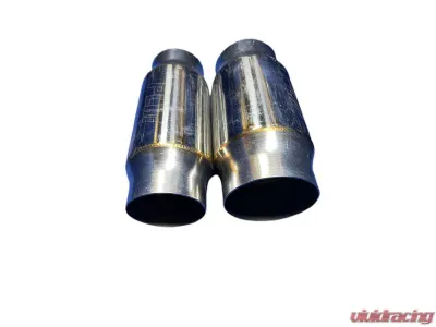 PLM 3.0 Inch Metallic High Flow Performance Catalytic Converter - 200 Cell Core - PLM-CAT-3.0-METALLIC