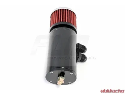 PLM Black Power Driven Universal Oil Catch Can Breather Tank - PLM-CATCH-CAN-SMALL-BLACK