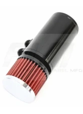 PLM Black Power Driven Universal Oil Catch Can Breather Tank                                     - PLM-CATCH-CAN-SMALL-BLACK - Image 4