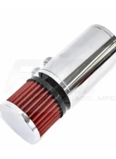 PLM Silver Power Driven Universal Oil Catch Can Breather Tank                                     - PLM-CATCH-CAN-SMALL-SILVER - Image 4