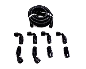 PLM Universal Catch Can Hose & Fitting Kit -10AN 8 Fittings 10feet Hose