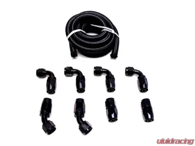 PLM Universal Catch Can Hose & Fitting Kit -10AN 8 Fittings 10feet Hose - PLM-CC-HOSE-FITTING