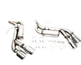 PLM Helmholtz Resonator Axle-Back Muffler Delete Stainless Steel Quad Tips Chevrolet Camaro V6 3.6L 2016-2022