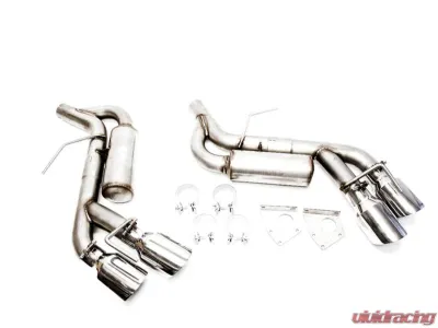 PLM Helmholtz Resonator Axle-Back Muffler Delete Stainless Steel Quad Tips Chevrolet Camaro V6 3.6L 2016-2022 - PLM-CH-CA-TKP-QUAD-V6
