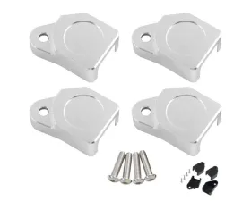 PLM Silver Anodized Billet Coil Covers Honda K20 K24 K-Series
