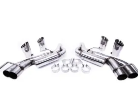 PLM Stainless Steel Axle Helmholtz Resonator Back Muffler Delete Chevrolet Camaro SS ZL1 V8 2016-2023