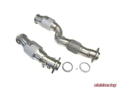 PLM 200 High Flow Cats Downpipes w/ EPA Cats BMW S58 M3 G80 | M4 G82 | M2 G87 G8X 2020-2024 - PLM-DP-G80-CAT-200