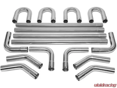 PLM 2.5inch Stainless Steel Exhaust Manifold Tubing Mandrel Piping Kit - PLM-EXH-PIPE-DIY-2.5
