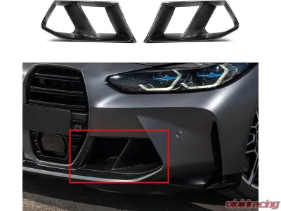 PLM Dry Carbon Front Bumper Lower Vent Set for BMW M3 G80 | M4 G82 2021+ - PLM-G80-CF-BMP-VENT