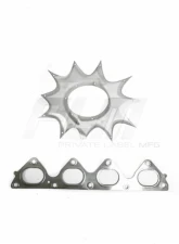 PLM Power Driven B-Series Hood Exit Race Header w/ 4-1 Megaphone B18 B20 Honda Civic | Del Sol | CRX | Acura Integra 1988-2001                                     - PLM-HB-HOOD-HEADER-SHIELD - Image 5