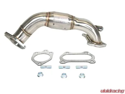 PLM K24 Catted Downpipe for 2013-2017 Honda Accord 9th Gen, Stainless Steel, 3" Diameter - PLM-HCR-DP-CAT