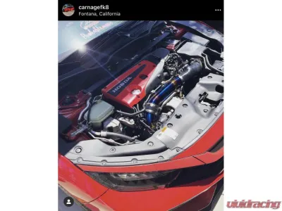 PLM Turbo Inlet Pipe Kit Stainless Burnt Blue 2023+ Acura Integra & 2022+ Honda Civic 1.5T - PLM-HDE4-TB-IN-SS-TIT-KIT