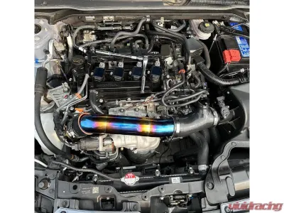 PLM Turbo Inlet Pipe Kit Stainless Burnt Blue 2023+ Acura Integra & 2022+ Honda Civic 1.5T - PLM-HDE4-TB-IN-SS-TIT-KIT