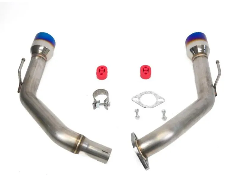 PLM Blue Tips Axle-Back Exhaust Muffler Delete Acura Integra | Honda Civic 1.5T 2022+ - PLM-HDE4-TKP-BL