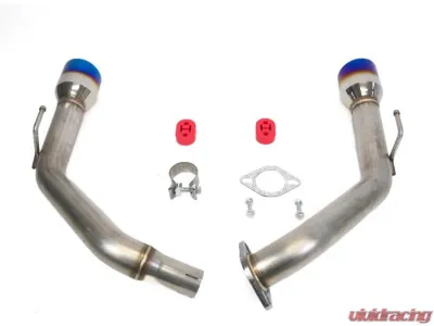 PLM Blue Tips Axle-Back Exhaust Muffler Delete Acura Integra | Honda Civic 1.5T 2022+ - PLM-HDE4-TKP-BL