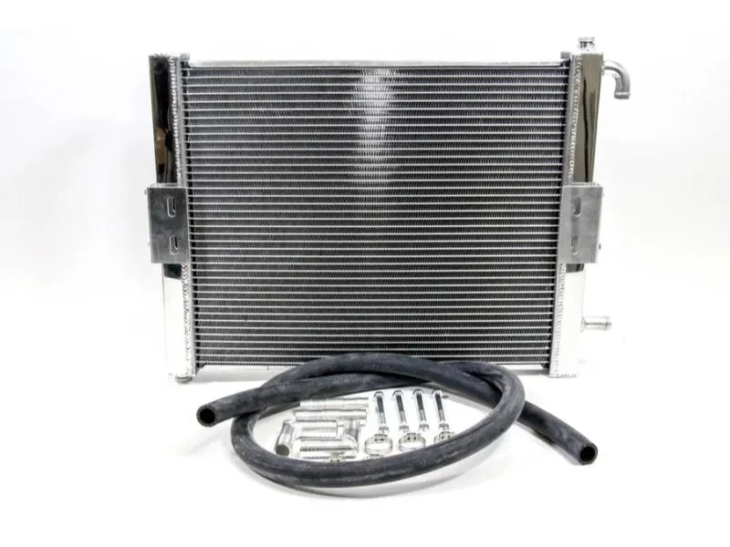 PLM Silver Heat Exchanger V2 w/ Install Kit Audi A4 S4 B8 B8.5 - PLM-HE-AD-B8-V2-SIL-INSTALL-KIT