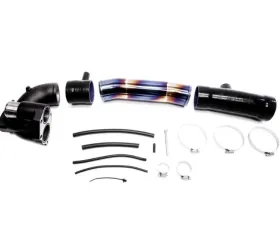 PLM Black Cast Aluminum Turbo Inlet Pipe Kit Stainless Burnt Blue Honda Civic FC 1.5T 2016+