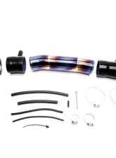 PLM Black Cast Aluminum Turbo Inlet Pipe Kit Stainless Burnt Blue Honda Civic FC 1.5T 2016+                                     - PLM-HFC-TB-IN-SS-TIT-BLK - Image 3