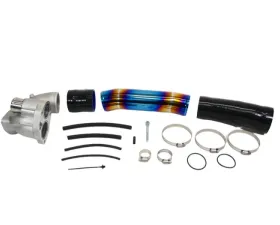 PLM Silver Cast Aluminum Turbo Inlet Pipe Kit Stainless Burnt Blue Honda Civic FC 1.5T 2016+